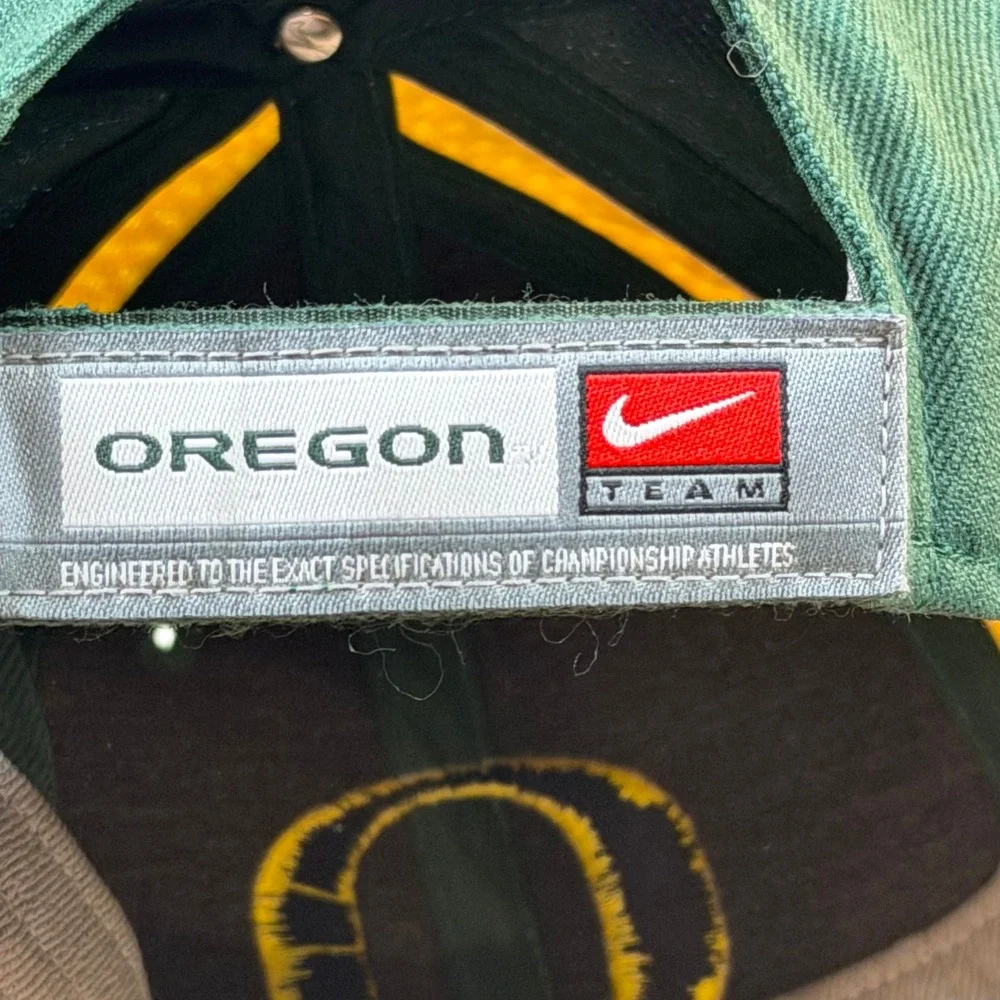 Nike Hat Mens OSFA Green Oregon Ducks Team NCAA Adjustable Baseball Cap